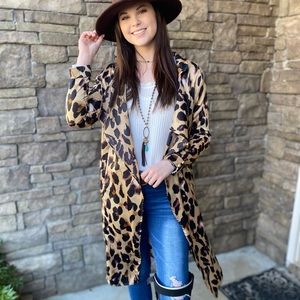 Leopard Print Kimono